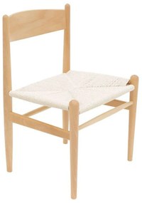 Καρέκλα Conan 281-000001 52x46x78cm Natural Wood, Rope