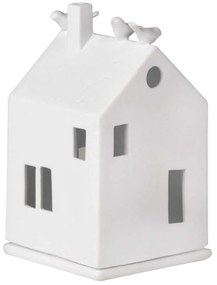 Κηροπήγιο Για Ρεσώ Birdhouse RD0015111 7x7x13cm White Raeder Πορσελάνη