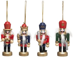 Χριστουγεννιάτικα Στολίδια (Σετ 4τμχ) A-S Nutcracker 170036