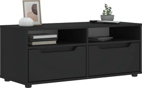 vidaXL ντουλάπι τηλεόρασης VISNES Μαύρο 100x40x38 cm