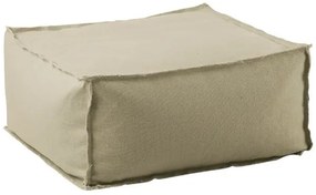 WOODWELL Ε028,2DEPO Πουφ Σκαμπό, 100% Αδιάβροχο, Ύφασμα Sand, Αποσπώμενο Κάλυμμα 60x60x28cm Ε028,2