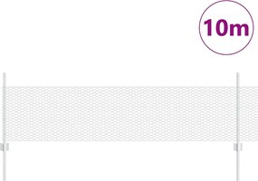 vidaXL Τεντώτο με στήριγμα Ασημί 0,5 x 10 μ. Ατσάλι