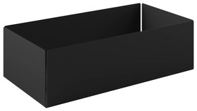 Θήκη Οργάνωσης Ανοξείδωτη Matt Black 25x13x7,5εκ. Pam &amp; Co 119-403