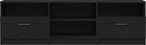 vidaXL Ντουλάπι TV 150 x 33,5 x 45 εκ. Μαύρη Οξυά Επεξεργασμένο Ξύλο