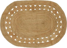 vidaXL Χαλιά χώρου Φυσικό 122 x 183 cm Γιούτα