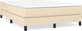 vidaXL Κρεβάτι Boxspring με Στρώμα Κρεμ 160x200 εκ. Υφασμάτινο