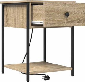 vidaXL Κομοδίνο Δρύς Sonoma 42 x 41 x 56 εκ. Επεξεργασμένο ξύλο