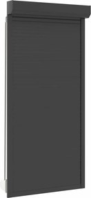 vidaXL Ρολό εισόδου Ανθρακί 100 x 210 cm Αλουμίνιο και Πολυουρεθάνη