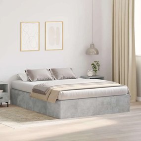 vidaXL Κρεβάτι Αποθήκευσης Σκούρο Γκρι 135x190 εκ