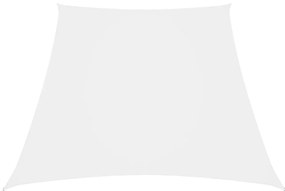 Πανί Σκίασης Τραπέζιο Λευκό 4/5 x 4 μ. από Ύφασμα Oxford