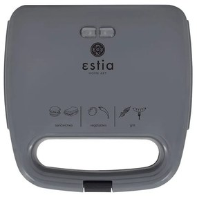 Τοστιέρα 2 Θέσεων Aroma 06-10010 750W Grey Estia Μέταλλο,Πλαστικό