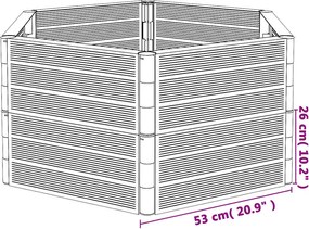 vidaXL Ζαρντινιέρα Κήπου Ανθρακί από Πολυπροπυλένιο