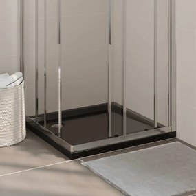 vidaXL Βάση Ντουζιέρας Τετράγωνη Μαύρη 80 x 80 εκ. από ABS