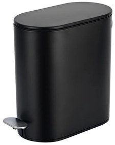 Κάδος Απορριμμάτων Μπάνιου (Φ14x31) Estia 5lt Slim Black Matt 02-5566