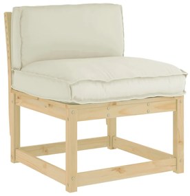 vidaXL Μαξιλάρι παλέτας για πλάτη Κρεμ 70 x 40 x 12 cm Ύφασμα Oxford