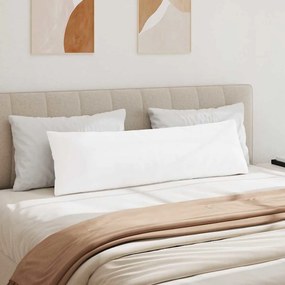 vidaXL Μαξιλάρι Καναπέ 2 pcs Λευκό 145 x 40 εκ. ύφασμα