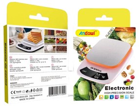 Andowl Ψηφιακή Ζυγαριά Κουζίνας 1gr/3kg Q-C960 - Electronic kitchen scale