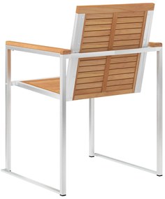 vidaXL Καρέκλες Κήπου 6 τεμ. από Μασίφ Ξύλο Teak με Μαξιλάρια