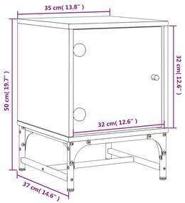 ΚΟΜΟΔΙΝΟ ΚΑΠΝΙΣΤΗ ΔΡΥΣ 35 X 37 X 50 ΕΚ. ΜΕ ΓΥΑΛΙΝΗ ΠΟΡΤΑ 836526