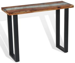 Κονσόλα Τραπέζι 100 x 35 x 75 εκ. από Ξύλο Teak - Καφέ