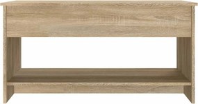 vidaXL Τραπεζάκι Σαλονιού Sonoma Δρυς 102x50x52,5 εκ. Επεξεργ. Ξύλο