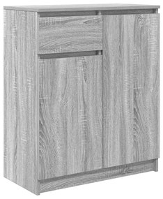 Συρταριέρα με Συρτάρια Γκρι Sonoma 71x35x84 εκ. από Επεξ. Ξύλο - Γκρι