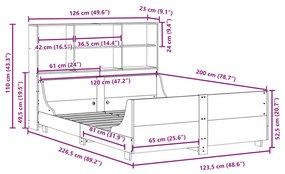 ΚΡΕΒΑΤΙ ΒΙΒΛΙΟΘΗΚΗ ΧΩΡΙΣ ΣΤΡΩΜΑ 120X200 ΕΚ ΜΑΣΙΦ ΠΕΥΚΟ 3323809