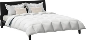 vidaXL Σετ Παπλωμάτων με μαξιλάρι 3 pcs Λευκό Φτέρος