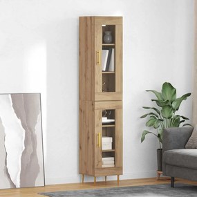 vidaXL Highboard 2 pcs Artisan Oak 34,5 x 34 x 180 εκ.
