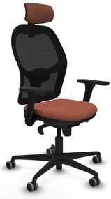 Καρέκλα γραφείου με κεφαλάρι Jorquera Piqueras y Crespo 3D036G2 Καφέ Μαύρο