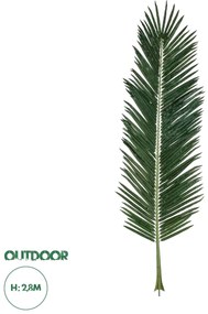 20182 GloboStar® Artificial Garden ARECA PALM LEAF 20182 - Τεχνητό Διακοσμητικό Φύλο Φοινικόδεντρου Αρέκα Π95 x Υ280cm