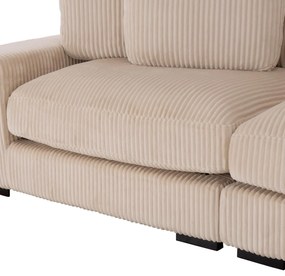 Γωνιακός Καναπές CRANFIELD Δεξιά γωνία Μπέζ Ριγέ ύφασμα 313x169x80Υεκ. 313x169x80 εκ.