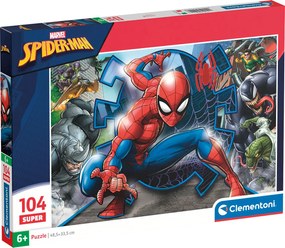 Clementoni Παιδικό Παζλ Super Color Marvel SpiderMan 104 τμχ