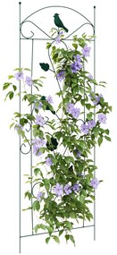 vidaXL Φράχτης Κήπου 3 pcs Πράσινο 112 x 40 εκ Ατσάλι