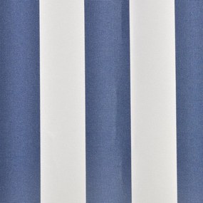vidaXL Τεντόπανο Μπλε &amp; Λευκό 4 x 3 μ. Καραβόπανο (Χωρίς Πλαίσιο)