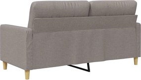 vidaXL Καναπές Διθέσιος Taupe 140 εκ. Υφασμάτινος