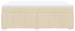 ΚΡΕΒΑΤΙ BOXSPRING ΜΕ ΣΤΡΩΜΑ ΚΡΕΜ 140X200 ΕΚ. ΥΦΑΣΜΑΤΙΝΟ 3285482