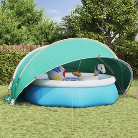vidaXL Θόλος πισίνας 430 x 430 x 210 εκ. Θαλασσί