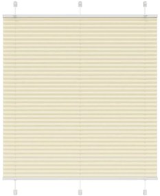 vidaXL Πλισέ περσίδα Κρέμα 120x150 cm Πλάτος υφάσματος 119,4 cm