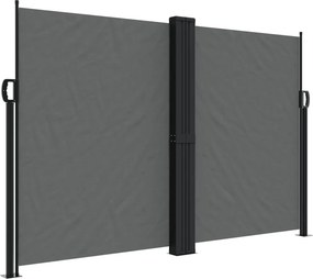 vidaXL Σκίαστρο Πλαϊνό Συρόμενο Ανθρακί 160 x 1200 εκ.