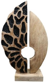 Διακοσμητικό Ostor 312-000015 30x9x50cm Natural-Black Inart Metal,Wood