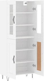 vidaXL Ντουλάπι Λευκό 69,5x34x180 εκ. από Επεξεργασμένο Ξύλο