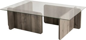 Τραπεζάκι Σαλονιού Καρυδί DEFOZE 105x65x30