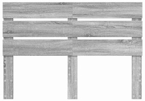 vidaXL Κεφαλάρι Γκρίζο Σονομα 140 cm Επεξεργασμένο ξύλο