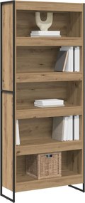 vidaXL Βιβλιοθήκη 2 pcs Καρυδιά Χειροποίητης Εργασίας