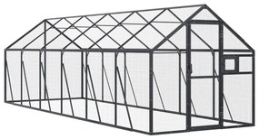 vidaXL Κλουβί Ανθρακί 1,79 x 6 x 1,85 μ. από Αλουμίνιο