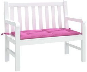 vidaXL Μαξιλάρι Πάγκου Κήπου Ροζ 110 x 50 x 7 εκ. Υφασμάτινο