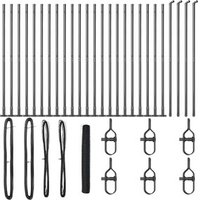 vidaXL Στύλος Περιφράξεων Γκρι 50 x 1,2 μ (δίχτυ 50 χλστ)