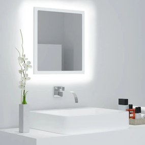 Καθρέφτης Μπάνιου με LED Λευκός 40 x 8,5 x 37 εκ. Ακρυλικός 804908