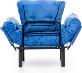 Πολυθρόνα Μπλε NITTA SINGLE 70x95x85